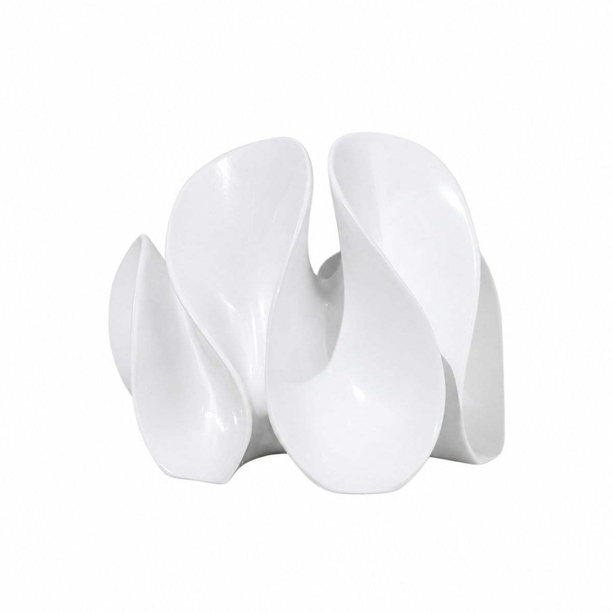 Abstract Matte Petal Sculpture