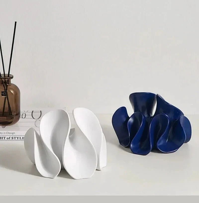 Abstract Matte Petal Sculpture
