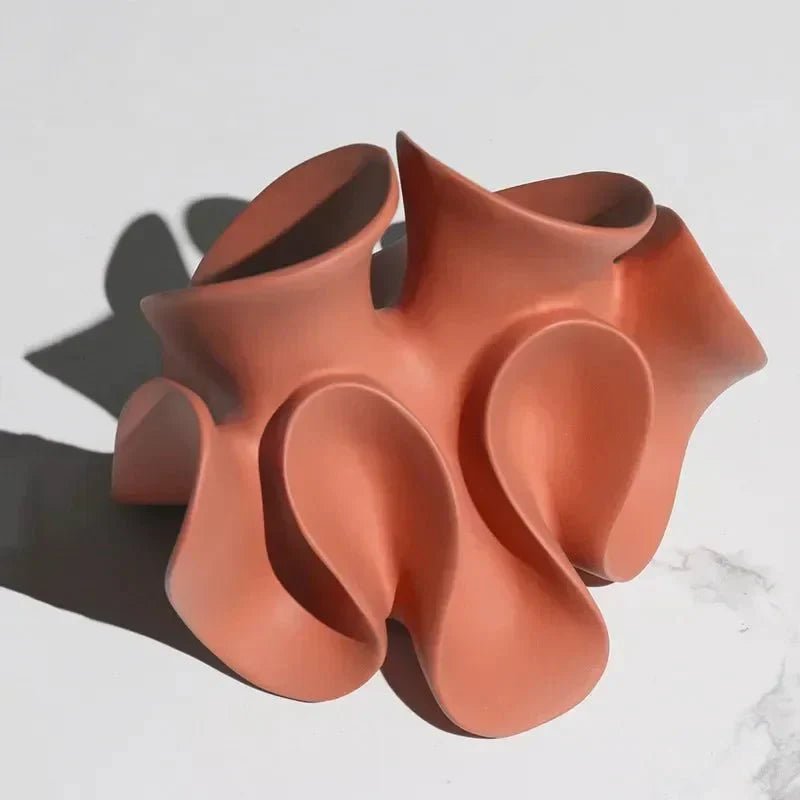 Abstract Matte Petal Sculpture