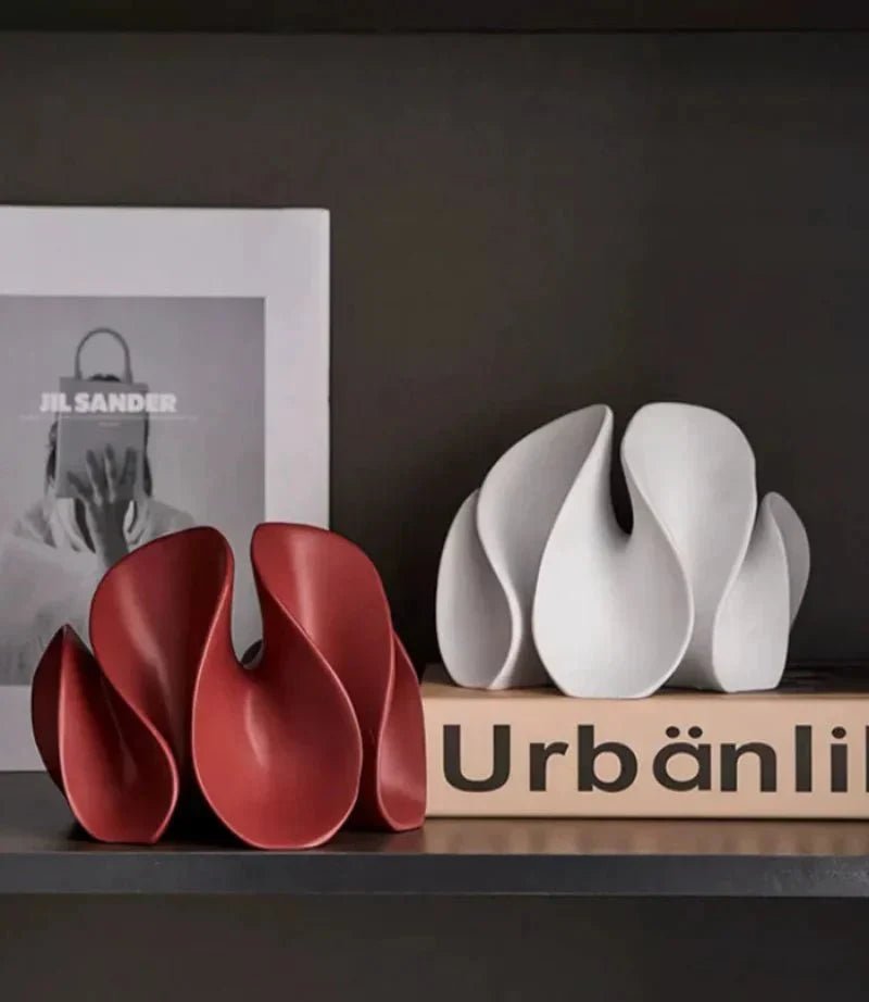 Abstract Matte Petal Sculpture