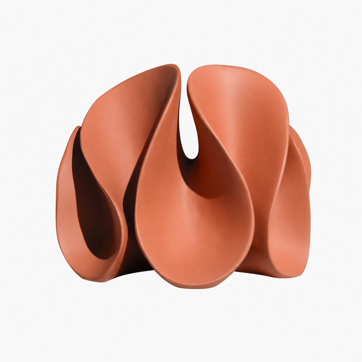 Abstract Matte Petal Sculpture