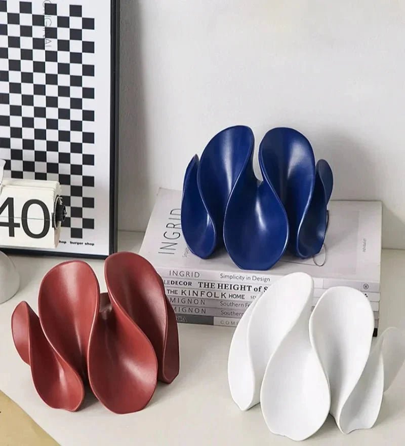 Abstract Matte Petal Sculpture