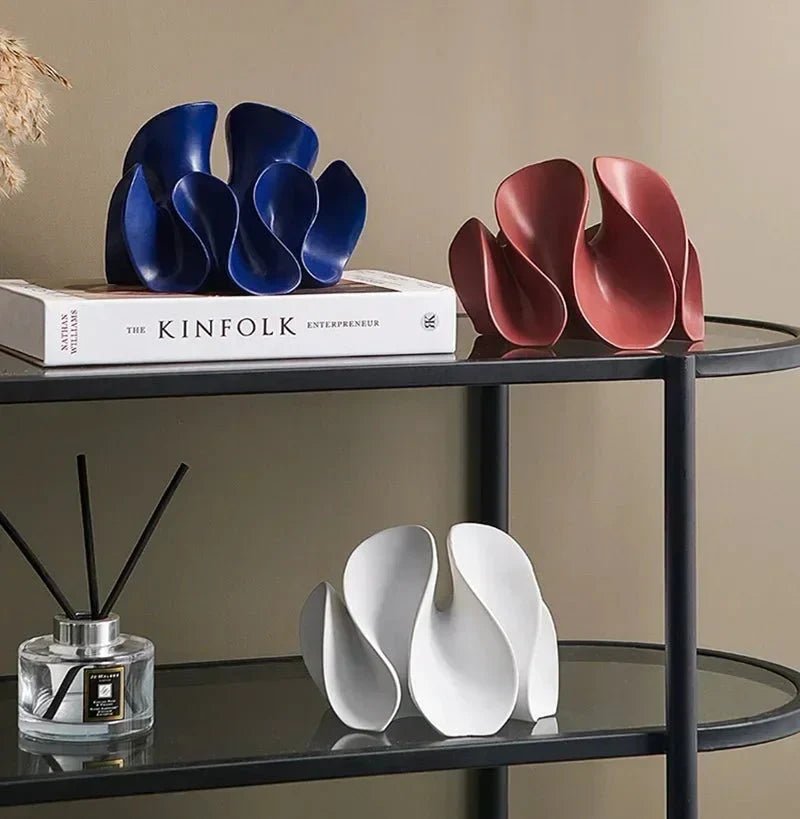 Abstract Matte Petal Sculpture