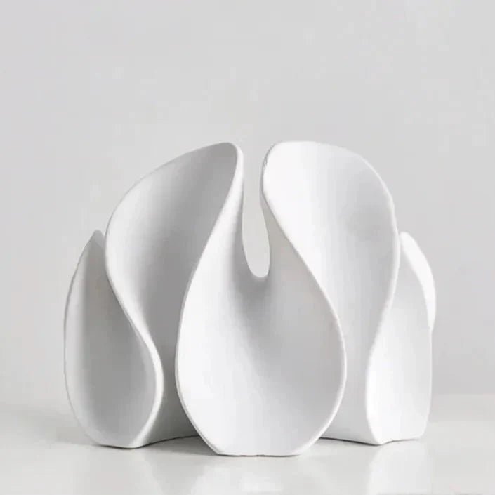 Abstract Matte Petal Sculpture