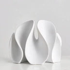 Abstract Matte Petal Sculpture