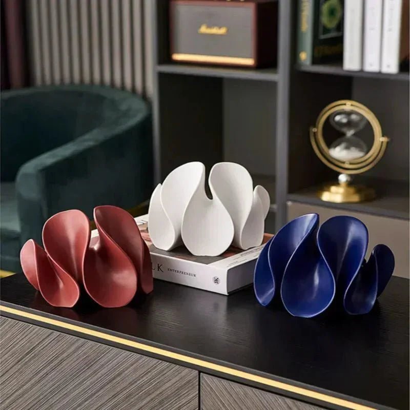 Abstract Matte Petal Sculpture