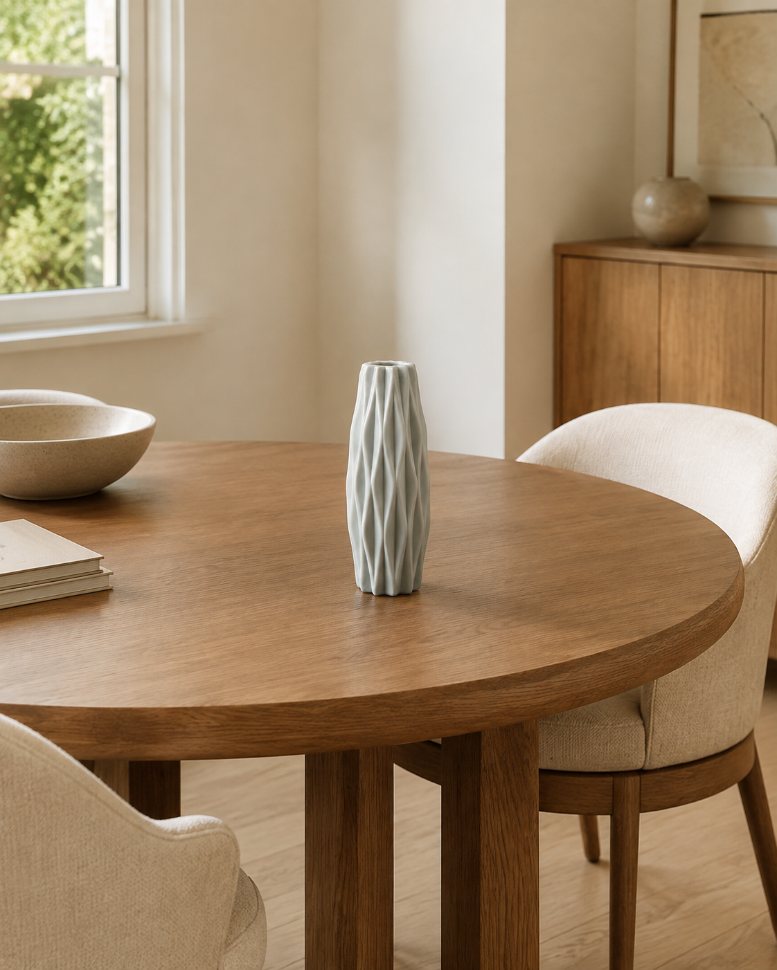 Nordic Geometric Plastic Vase 21 cm