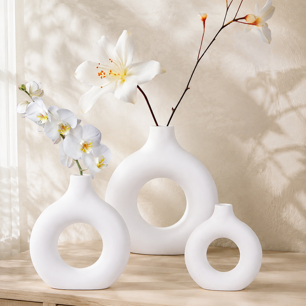 Modern Donut Shape Vase