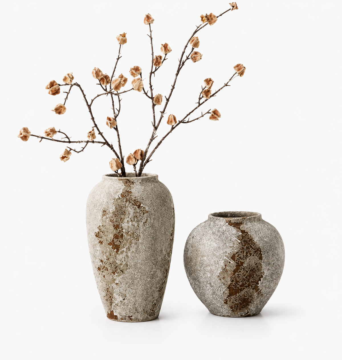 Retro Textured Ceramic Decorative Vase