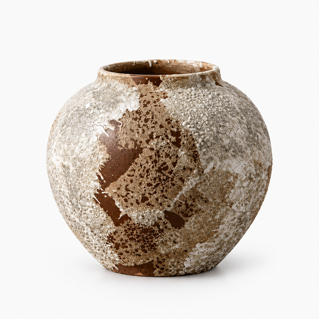 Retro Textured Ceramic Decorative Vase