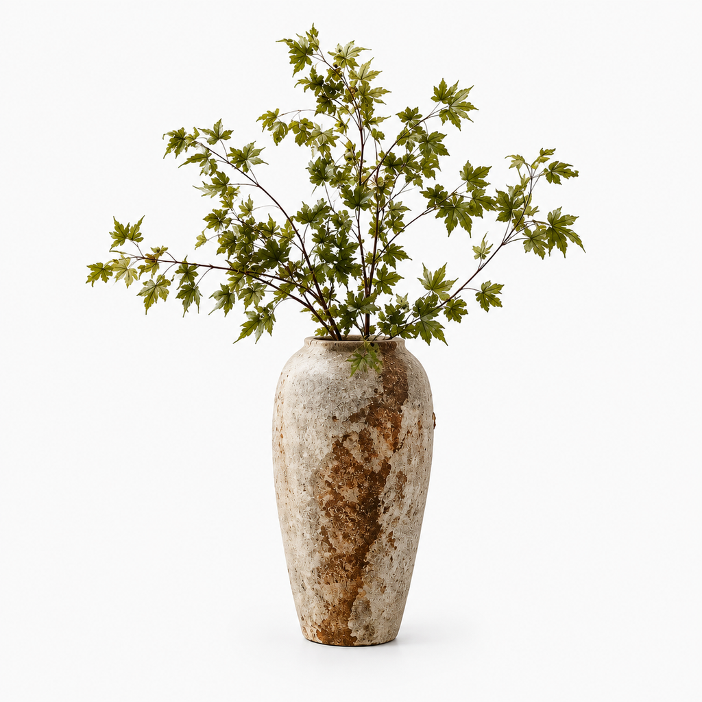 Retro Textured Ceramic Decorative Vase