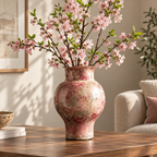 Pink Decorative Ceramic Flower Vase