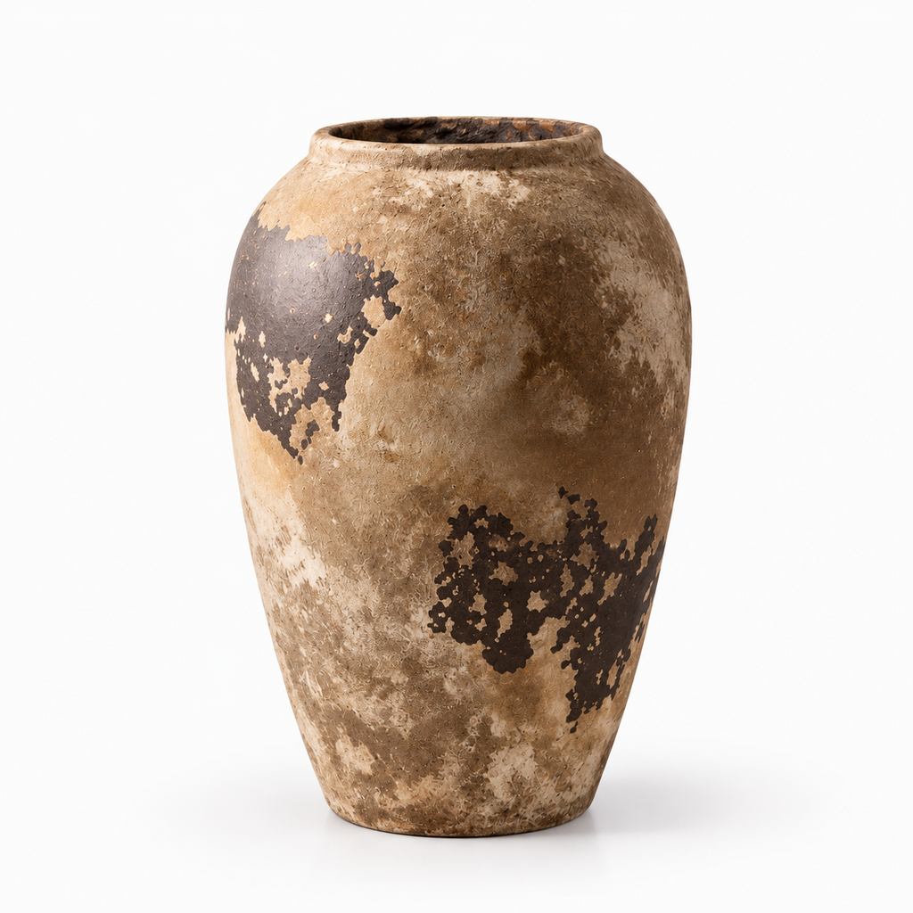 Wabi-Sabi Textured Ceramic Vase