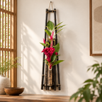 Black Bamboo Japanese Wall Vase