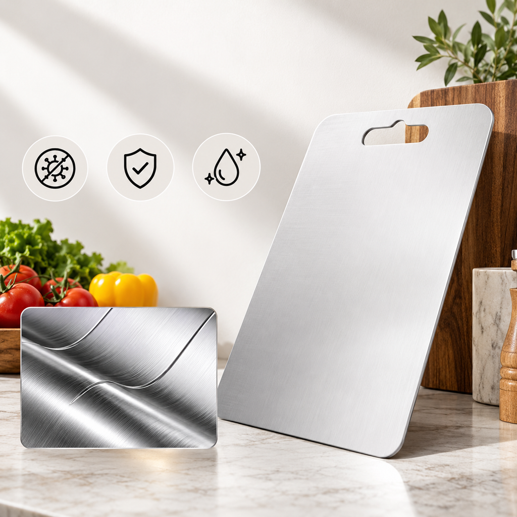 Pure Titanium Cutting Board 29 × 20 cm