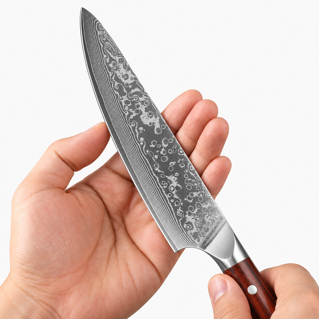 4-Piece Damascus Steel Kitchen Knife Set
