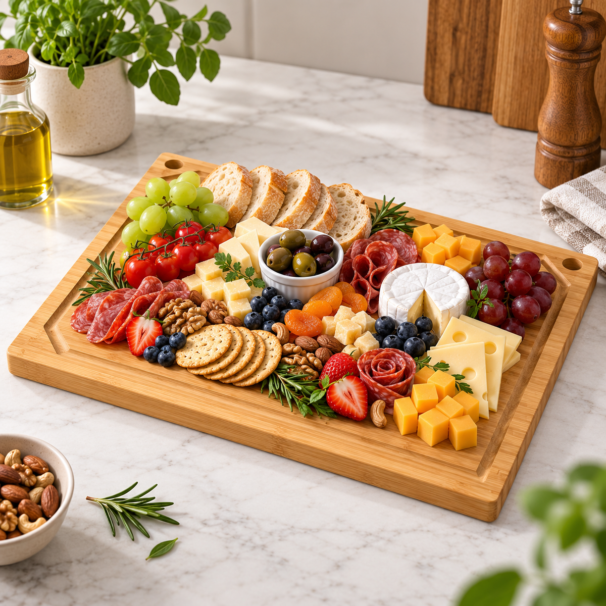 Oversized Bamboo Stove Top Cover Cutting Board