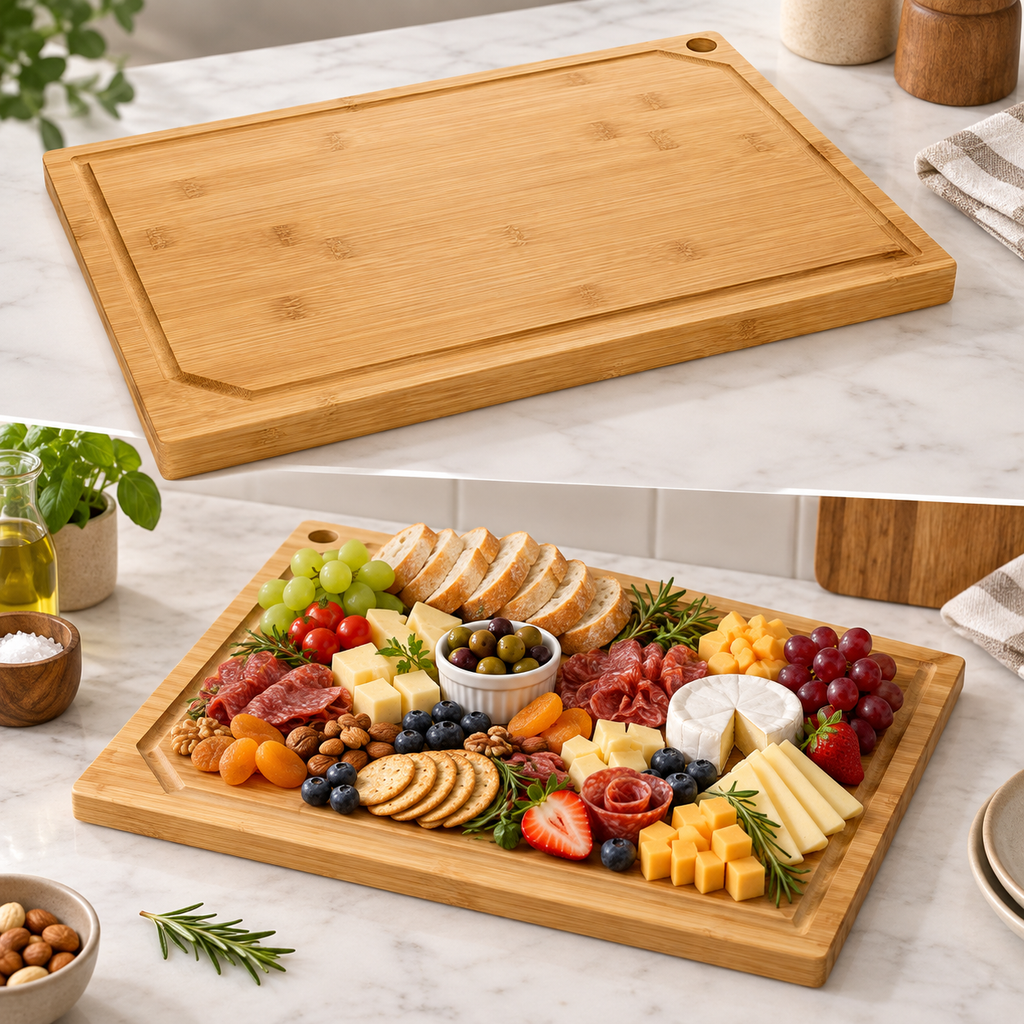 Oversized Bamboo Stove Top Cover Cutting Board