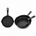 3-Piece Cast Iron Frying Pan Set