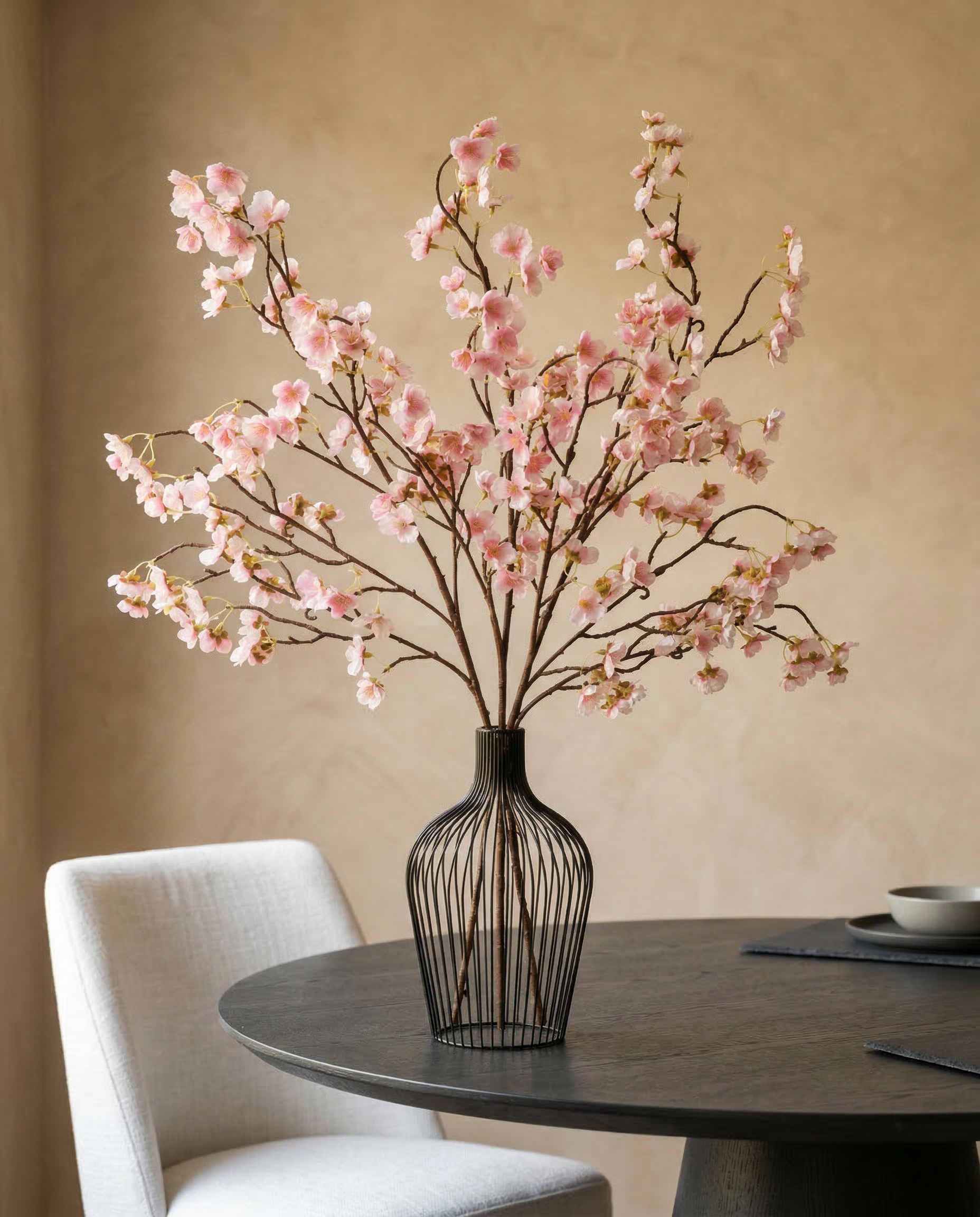 Faux Blossom Branch - OLD PINK (3 STEMS)