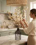 Faux Blossom Branch - WHITE (3 STEMS)