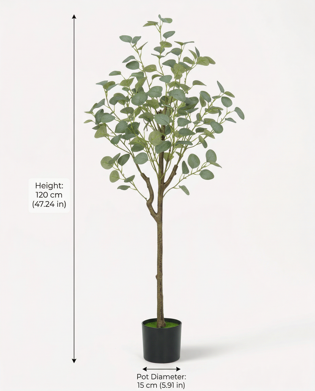Faux Eucalyptus Tree 47.2" (120 cm)