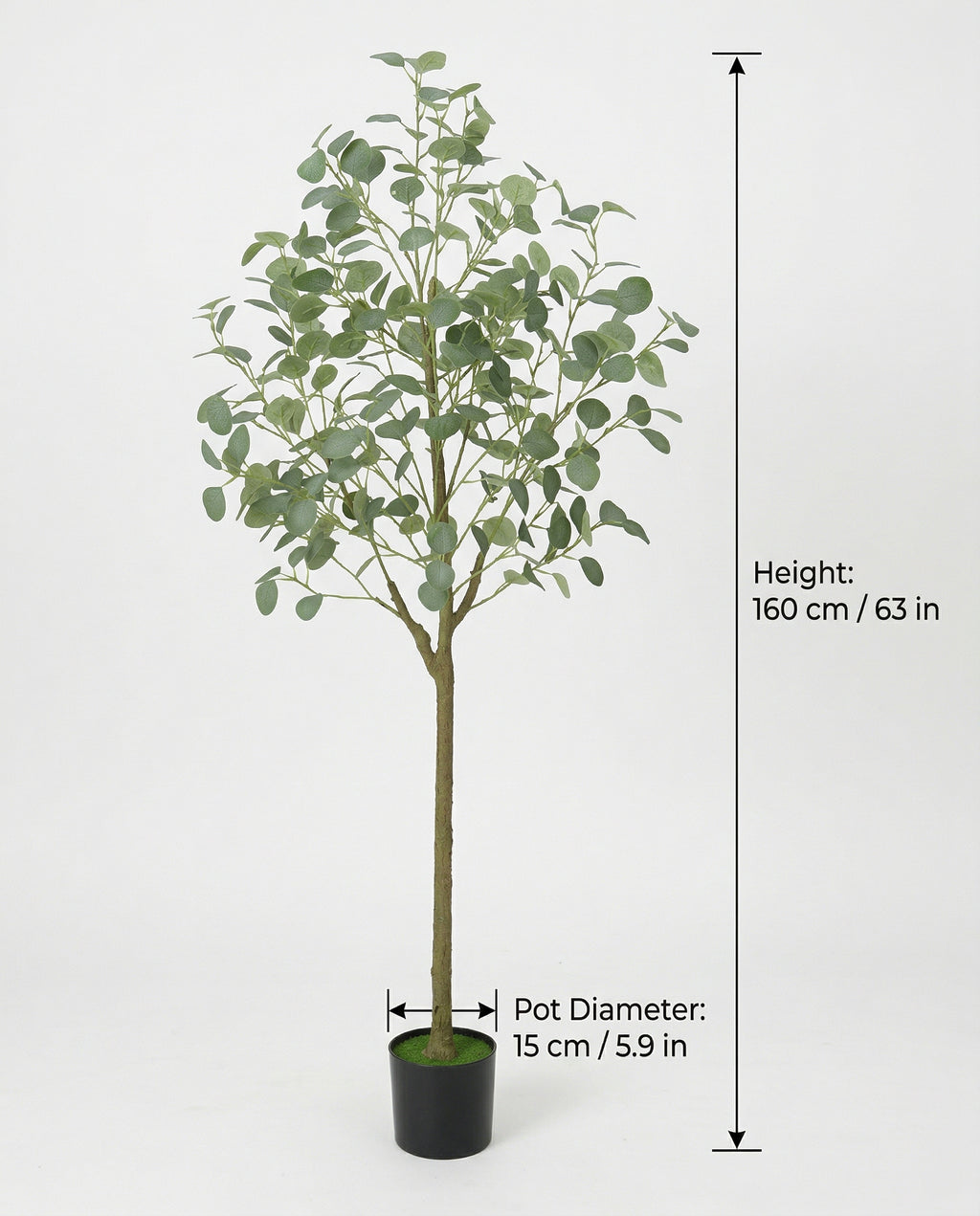 Faux Eucalyptus Tree 63" (160 cm)