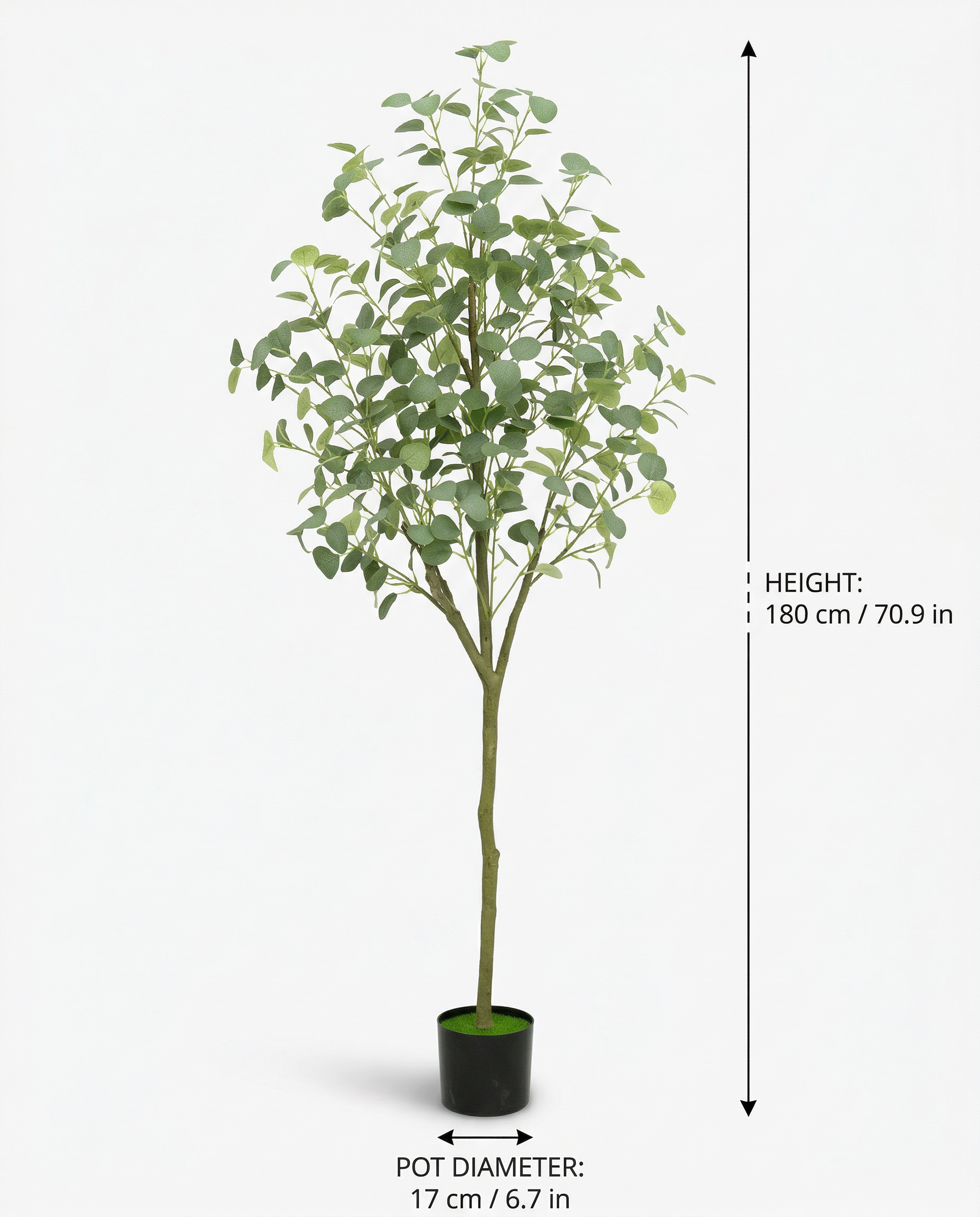 Faux Eucalyptus Tree 70.9" (180 cm)