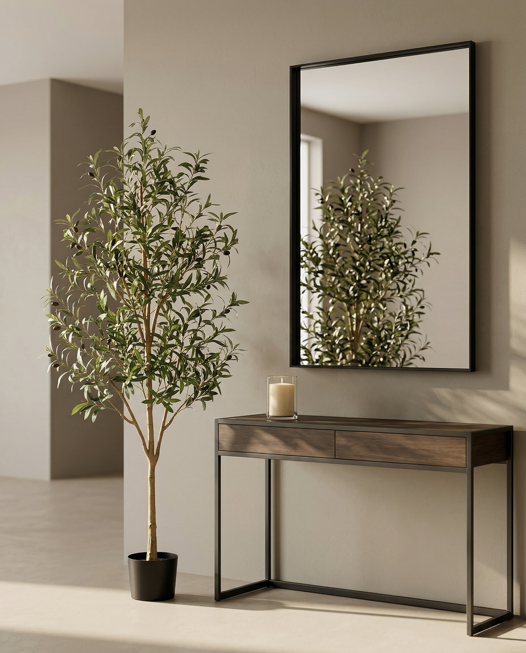 Faux Olive Tree 70.9" (180 cm) – Single Trunk